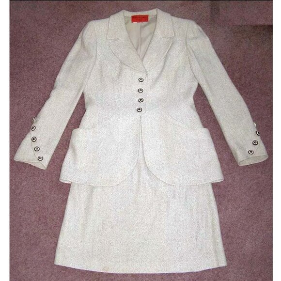 🗼💖Vintage Emanuel Ungaro Parallele skirt suit 10 - Picture 6 of 16